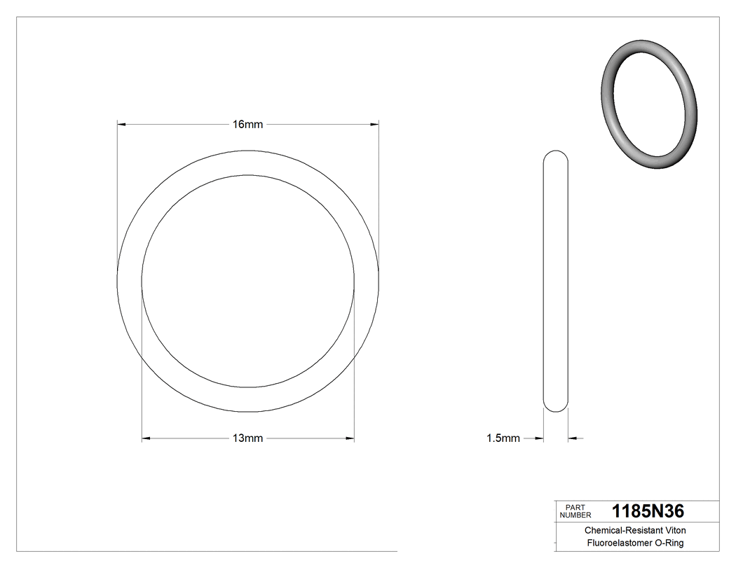 Technical drawing - 1185N36